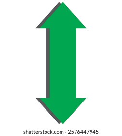 Two-way, arrow, go, up, down icon. Design template vector.