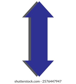 Two-way, arrow, go, up, down icon. Design template vector.