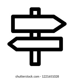 Two-way direction board