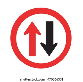  Two-way traffic Signs  
