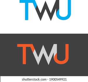 TWU letter logo for your company