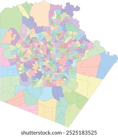 TX Bexar County San Antonio Census Block Groups by Census traça mapa