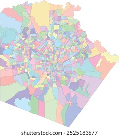 Mapa de preceitos eleitorais de TX Bexar County em San Antonio