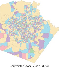 Mapa de Grupos de Blocos do Censo de San Antonio de TX Bexar County