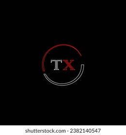 TX creative modern letters logo design template