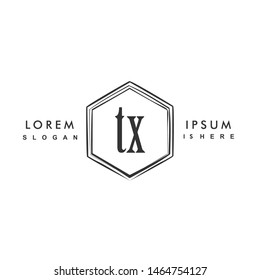 TX Initial beauty monogram logo vector