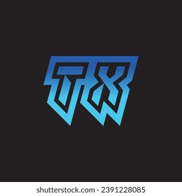 TX initial inspiration logo design esport and gaming clan ideas