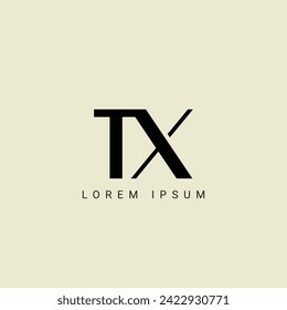 TX letter logo design. TX polygon, circle, triangle, hexagon, flat and simple style with white color variation letter logo set in one artboard. TX minimalist and classic logo. TX
