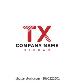 TX Letter Logo Design. TX letter logo Vector Illustration - Vector