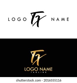 TX Luxury Initial Logo Vector Design