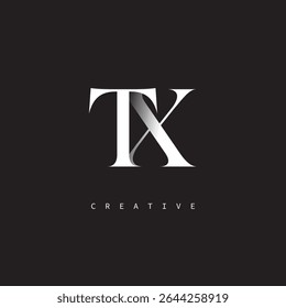 TX Monogram Logo Minimal Elegant Letter mark for Luxury, Fashion   Creative Brands	
