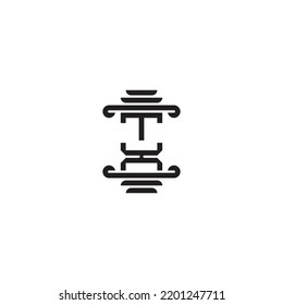 Concepto de pilar TX en un diseño profesional de alta calidad que se imprimirá bien en cualquier medio de impresión