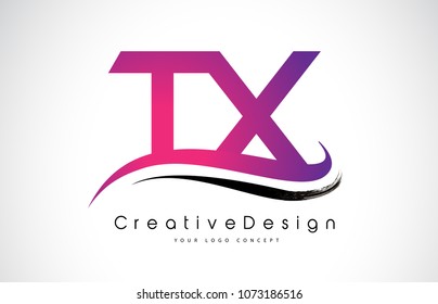 TX T X Letter Logo Design in Black Colors. Creative Modern Letters Vector Icon Logo Illustration.