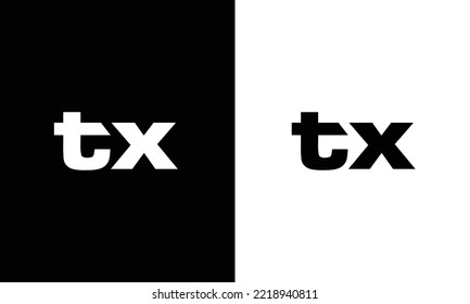 TX XT Abstract initial monogram letter alphabet logo design