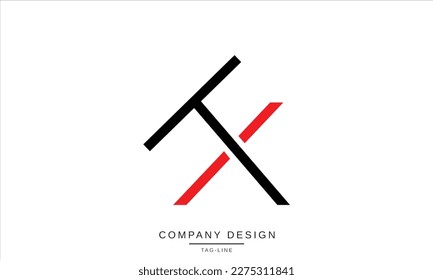 TX, XT, Abstract Letters Logo Monogram