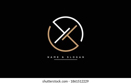 TX ,XT ,T ,X Abstract Letters Logo Monogram