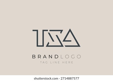 TXA abstrakte Buchstaben-Logo-Design. Modernes Business-Logo-Design mit abstrakter Typografie und zeitgenössischem Stil
