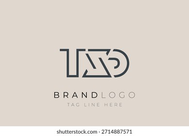 TXD abstract letter logo design. Modern Business Logo Design With Abstract Typography and Contemporary Style