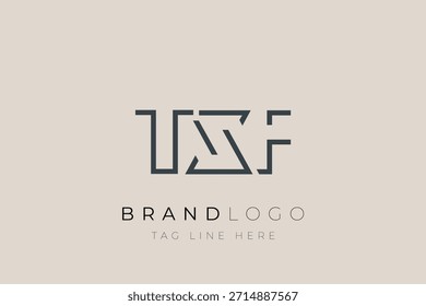 TXF abstract letter logo design. Modern Business Logo Design With Abstract Typography and Contemporary Style