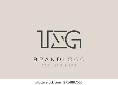 TXG abstract letter logo design. Modern Business Logo Design With Abstract Typography and Contemporary Style