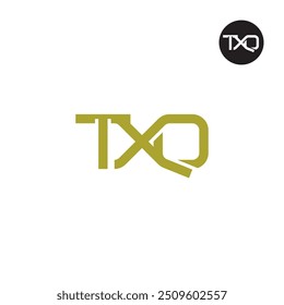 Diseño de monograma de letra de logotipo TXQ