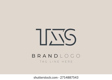 TXS abstract letter logo design. Modern Business Logo Design With Abstract Typography and Contemporary Style