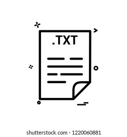 TXT application download file files format icon vector design