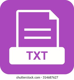 TXT, file, extension icon vector image. Can also be used for file format, design and storage. Suitable for mobile apps, web apps and print media.