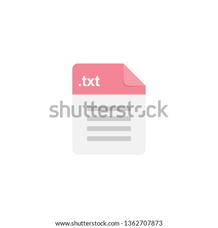 Txt file format icon