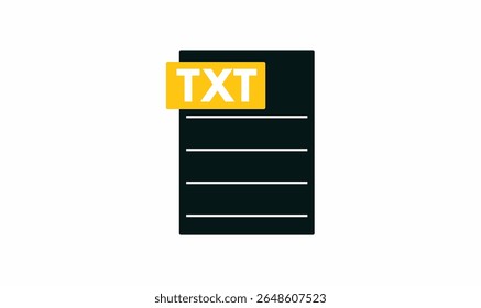 Txt file icon design for use.
