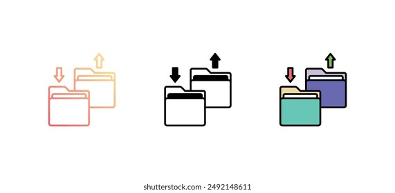 Txt File icon design with white background stock illustration