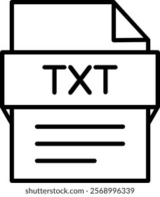 Txt File Icon Symbol Art Sign