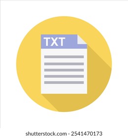 ícone da área de trabalho da interface do usuário do arquivo txt