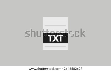 TXT File vector design for use.