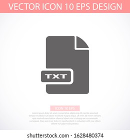 TXT file vector icon 10 eps icon. File for computer icon. vector icon file for phone
