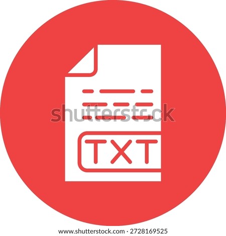 Txt File Vector Icon Design Illustration