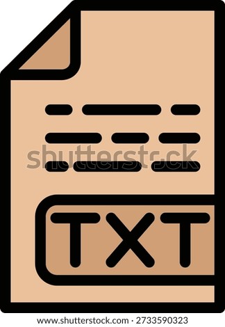 Txt File Vector Icon Design Illustration