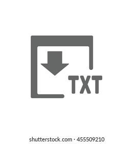 TXT Icon, flat design style