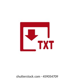 TXT Icon, flat design style