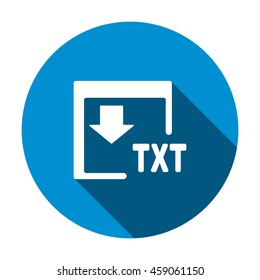 TXT Icon, flat design style