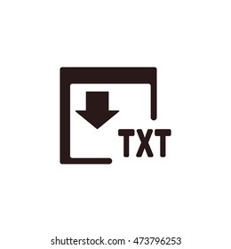 TXT Icon, flat design style