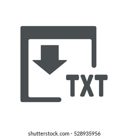 TXT Icon, flat design style