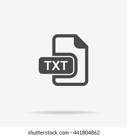 Txt icon. Vector concept illustration for design.