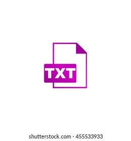 TXT Icon. Vector concept illustration for design.
