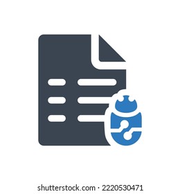 Txt robot icon (Vector illustration)