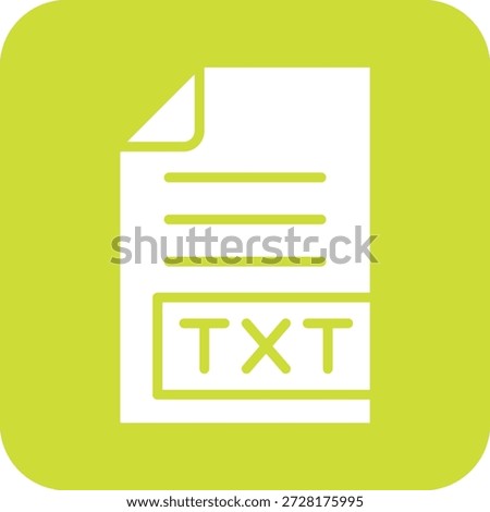 TXT Vector Icon Design Illustration