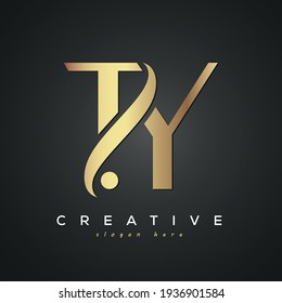 TY creative luxury letter logo
