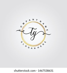 TY Initial beauty floral logo template