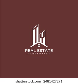 TY initial monogram building and roof logo for real estate