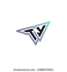 TY letter combination cool logo esport or gaming initial logo as a inspirational concept design